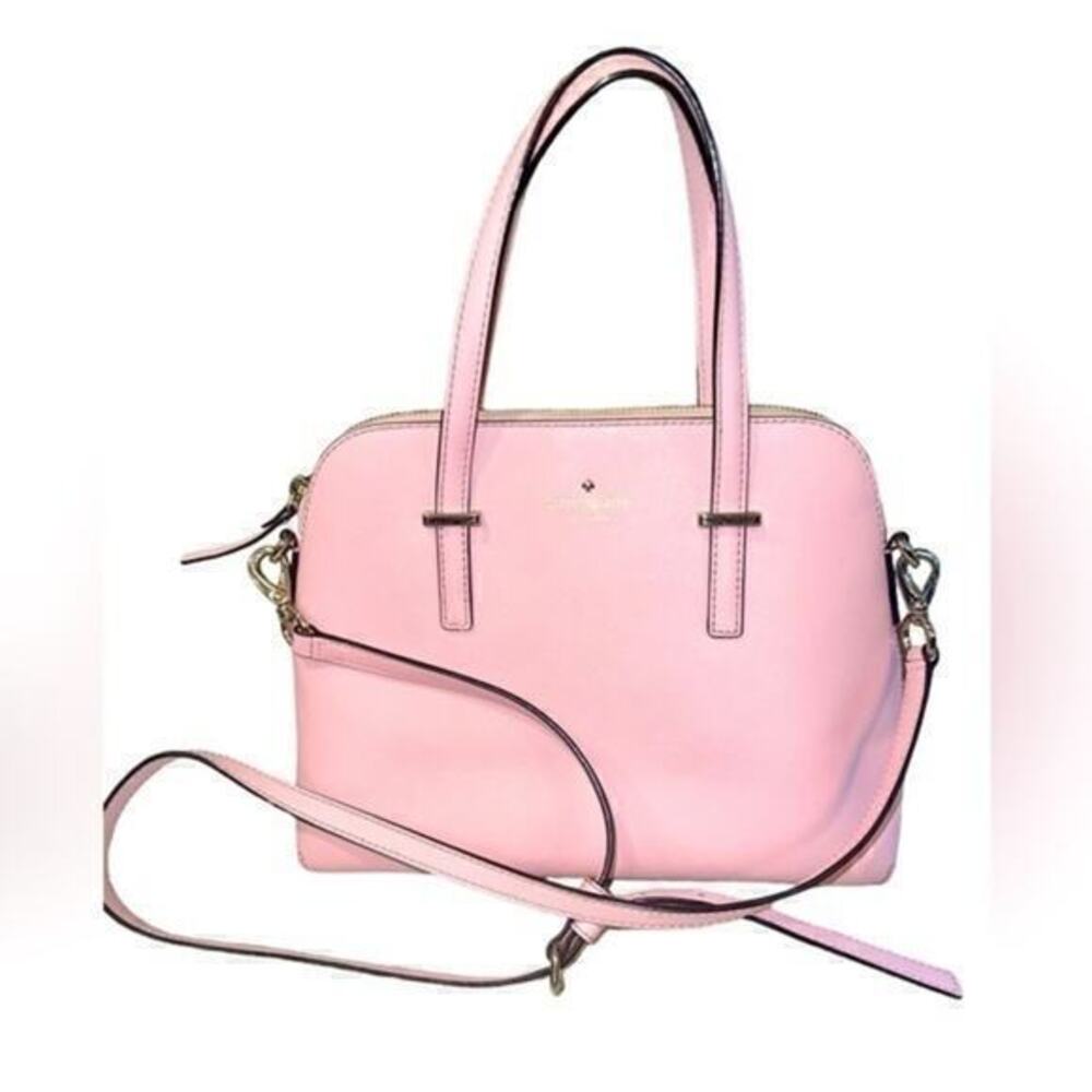 ▶️ Kate Spade ◀️ Cedar Street Crosshatch
Maise Zip Satchel, Rose Jade